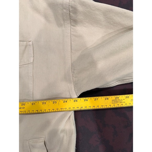 We The Free Oversized Beige Cotton Utility Shacket Jacket Women's Medium - Picture 9 of 10